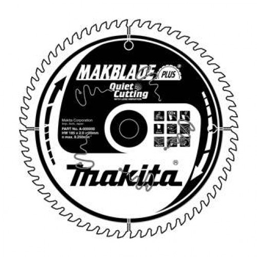 Makita B-09824 Makblade Plus körfűrészlap, 260x30mm 48Z